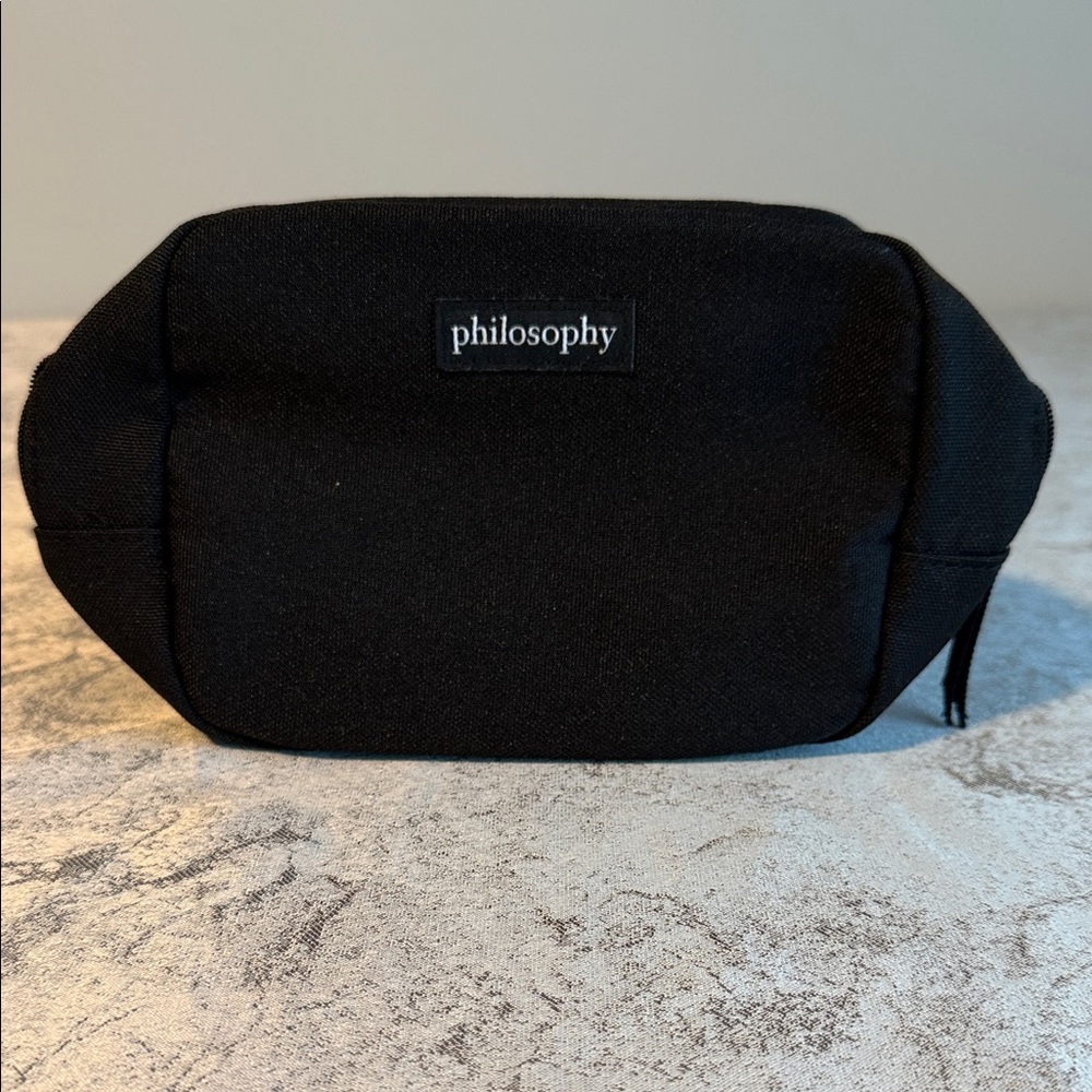 Philosophy Black Canvas Travel Dopp Kit
